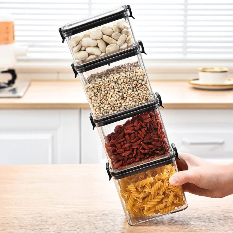 Sealed Jars Kitchen Grain Storage Organizer Large Tank