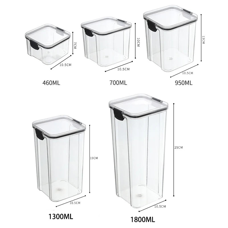 Sealed Jars Kitchen Grain Storage Organizer Large Tank