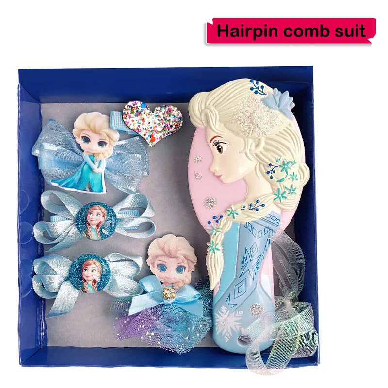 6pcs/set Lovely Frozen Elsa Anna Necklace Bracelet Ring