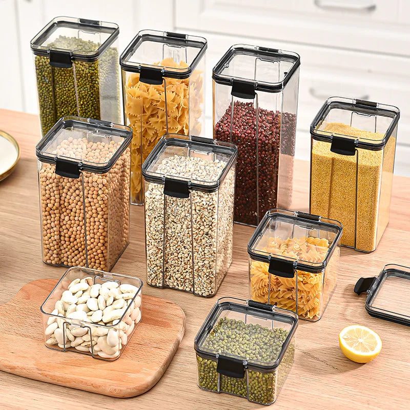 Sealed Jars Kitchen Grain Storage Organizer Large Tank