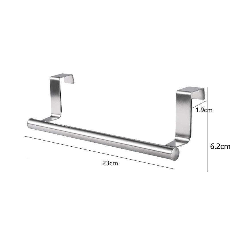 Kitchen Cabinet Door Towel Bar Stainless Steel Door Back Towel Hanging Holder