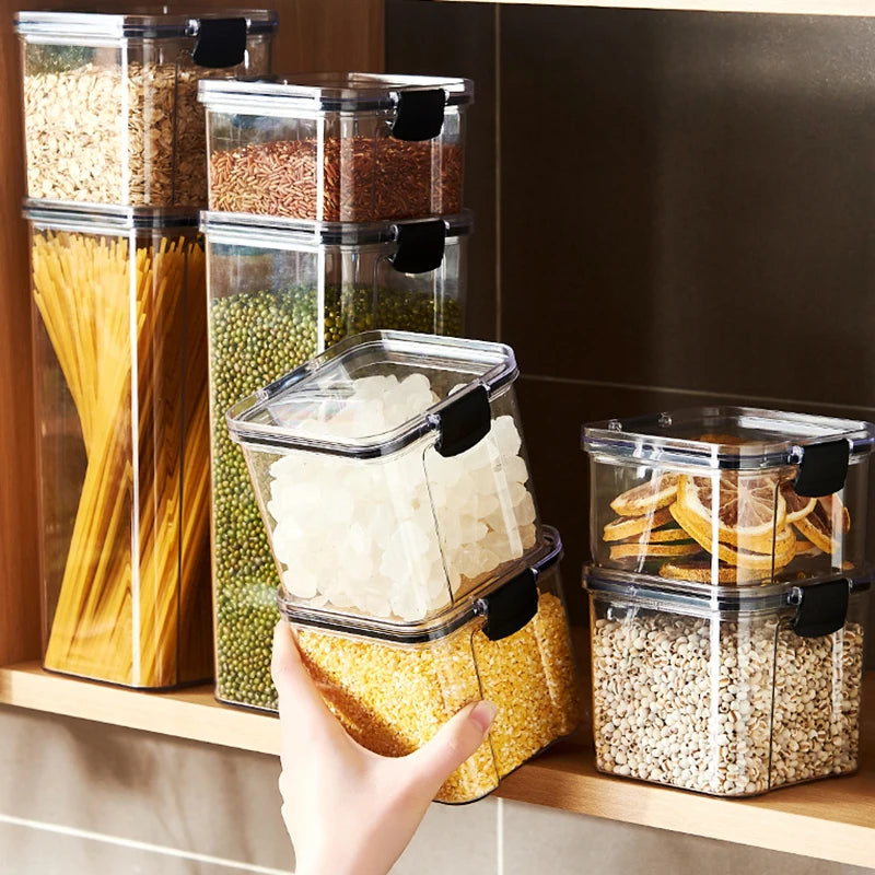Sealed Jars Kitchen Grain Storage Organizer Large Tank