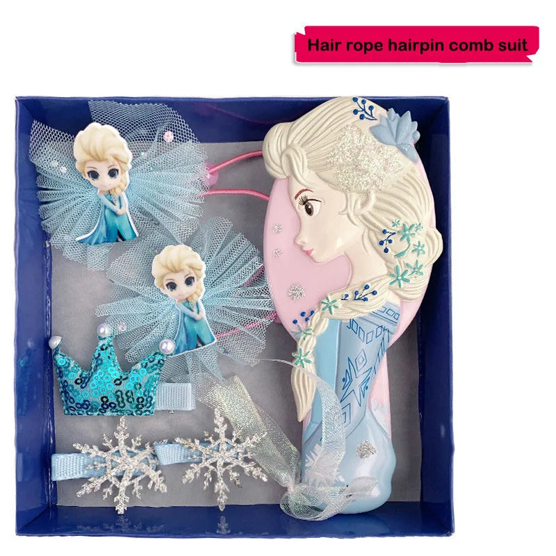 6pcs/set Lovely Frozen Elsa Anna Necklace Bracelet Ring