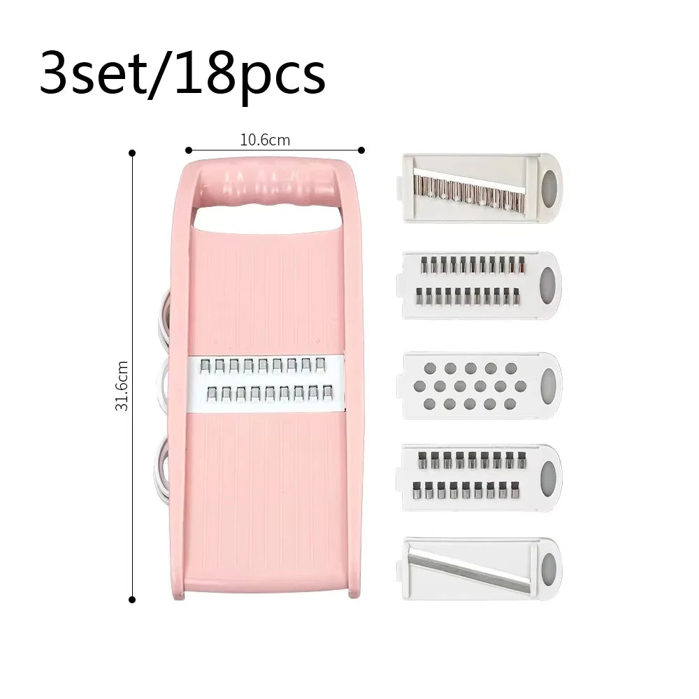 5 in1 Vegetable Fruit Slicer Multifunctional Manual Food