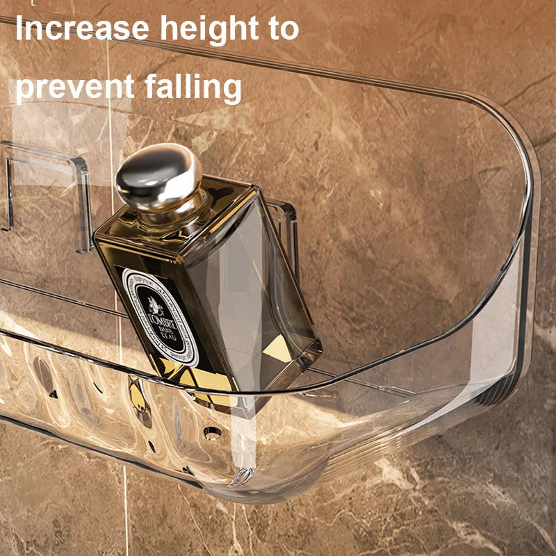 Acryli Bathroom Shelf No Drill Organizer Shower Storage Rack Washstand Cosmetics Storage Rack