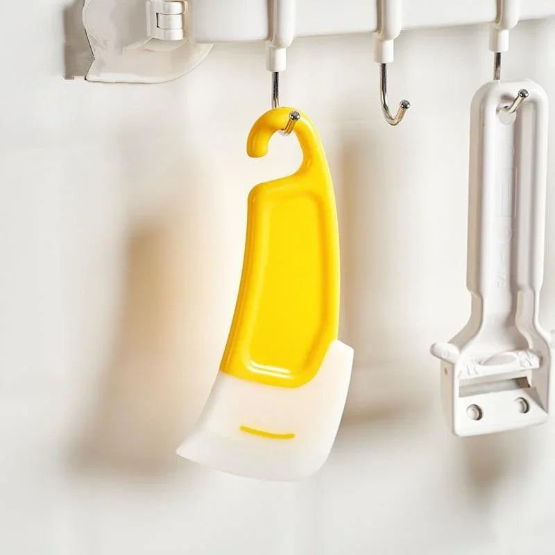 Cleaning Spatula Kitchen Scraper Soft Blade Scraper Brush Dirty Pan Pot Dishes Cleaner Tools