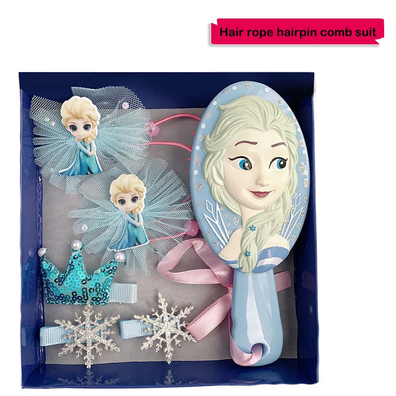 6pcs/set Lovely Frozen Elsa Anna Necklace Bracelet Ring