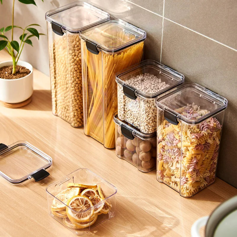 Sealed Jars Kitchen Grain Storage Organizer Large Tank