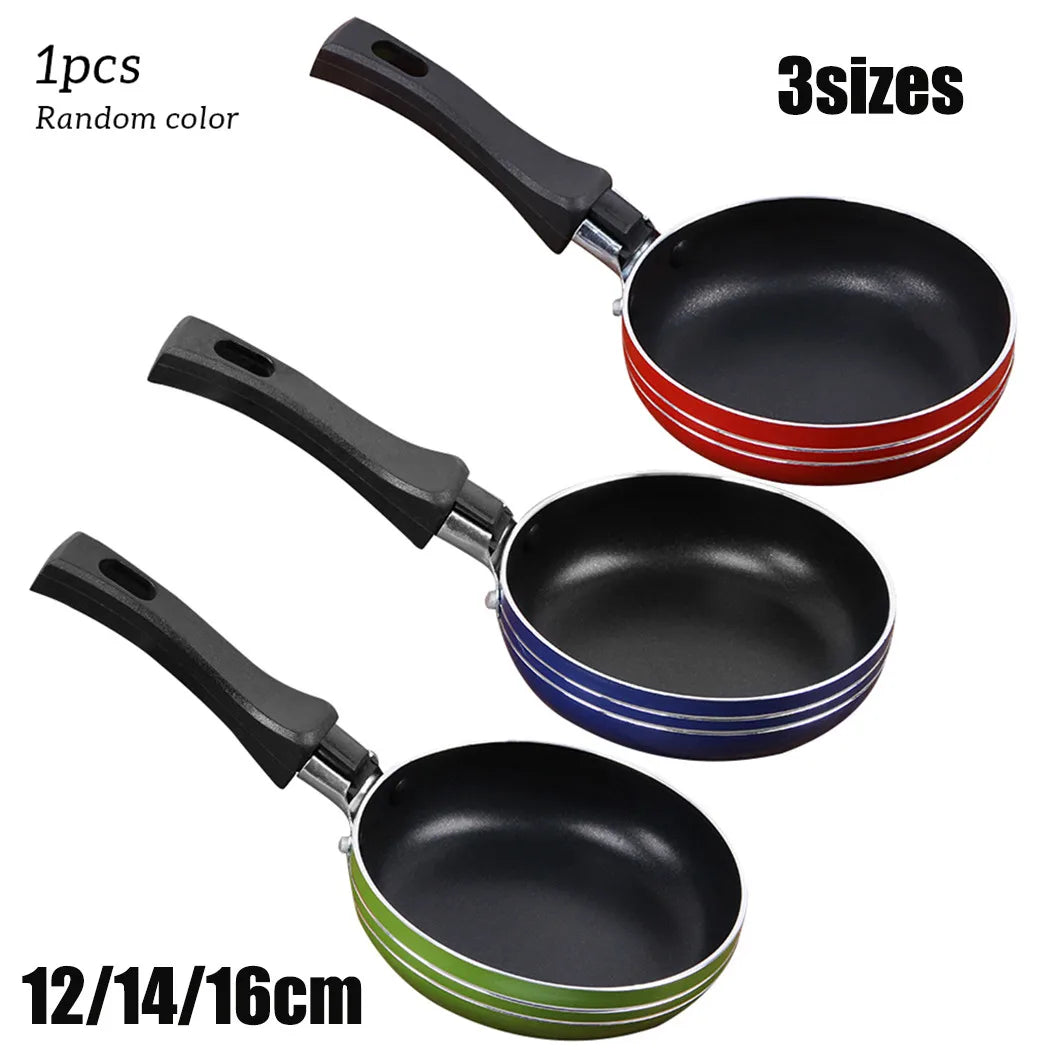 12cm/14cm/16cm Mini Frying Pan Non-Stick Steel Frypan