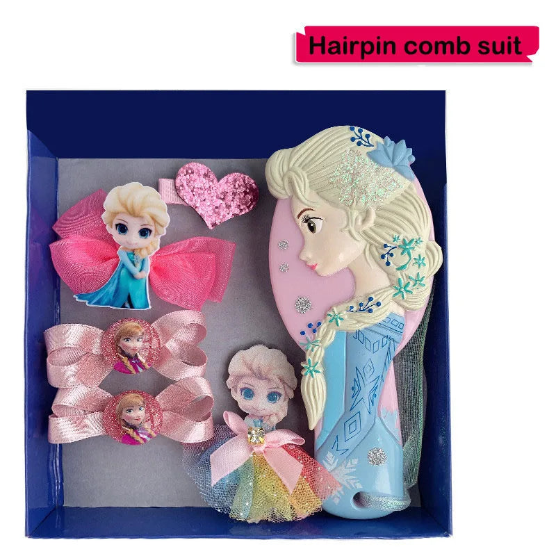 6pcs/set Lovely Frozen Elsa Anna Necklace Bracelet Ring