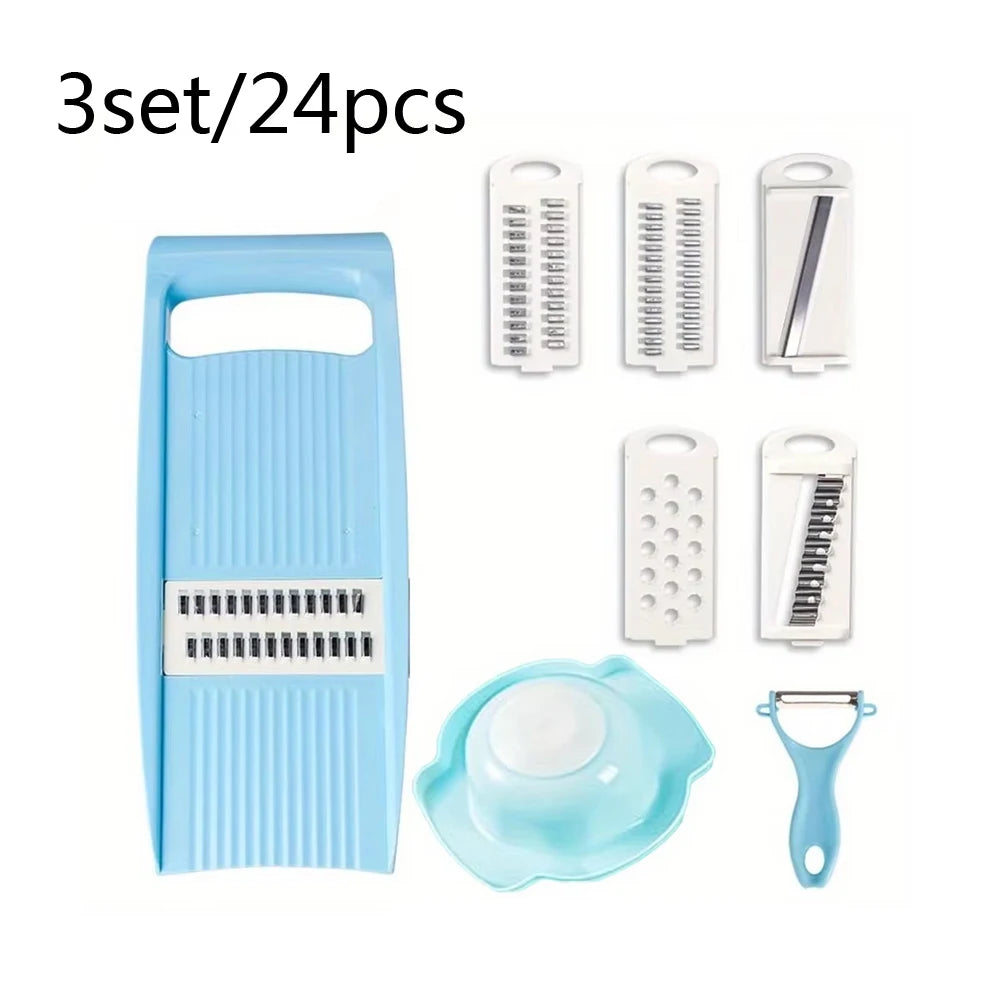 5 in1 Vegetable Fruit Slicer Multifunctional Manual Food