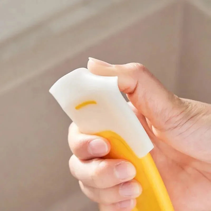 Cleaning Spatula Kitchen Scraper Soft Blade Scraper Brush Dirty Pan Pot Dishes Cleaner Tools