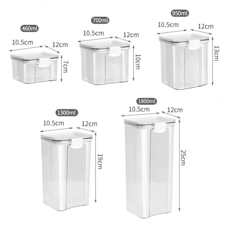 Sealed Jars Kitchen Grain Storage Organizer Large Tank